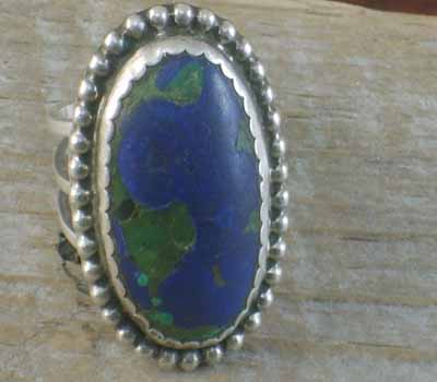 Native American Azurite Ring